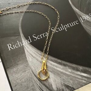 Alexis Bittar Hand charm holder chain necklace NWT